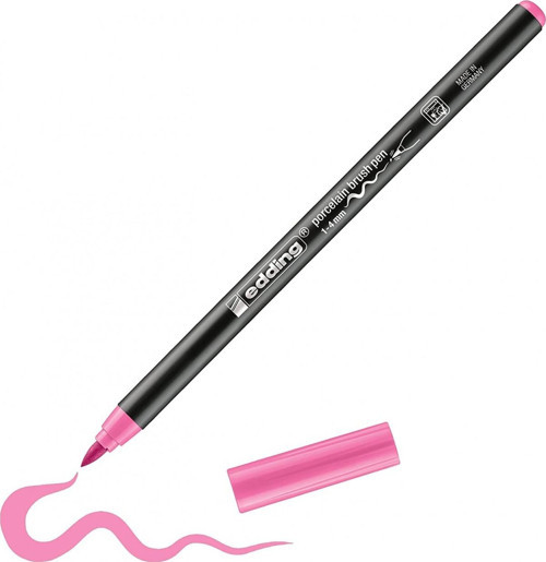 Porcelain Brush Pen Porselen Kalemi Pembe / 009