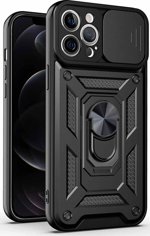 Apple iPhone 12 Pro Kılıf Impact Resistant Siyah