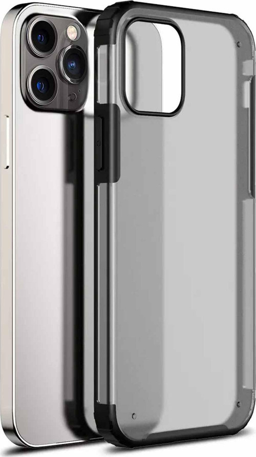 Apple iPhone 13 Pro Kılıf Frosted Frame Siyah
