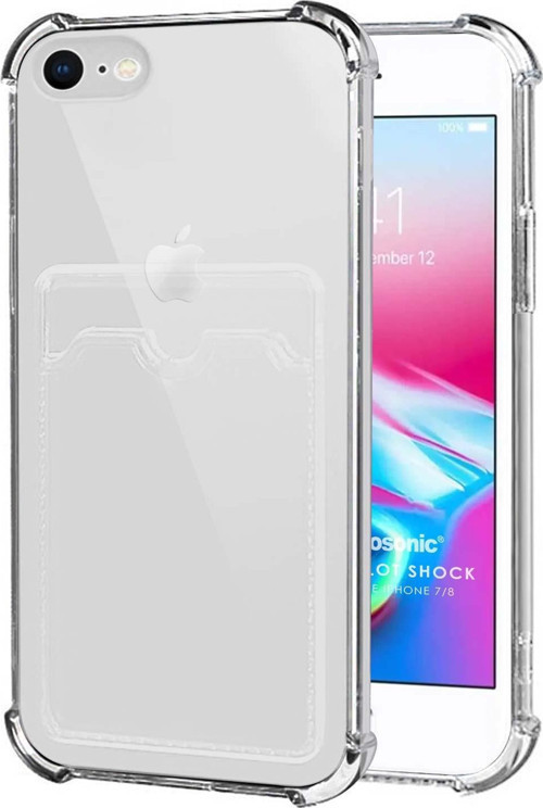 Apple iPhone 7 Card Slot Shock Kılıf Şeffaf