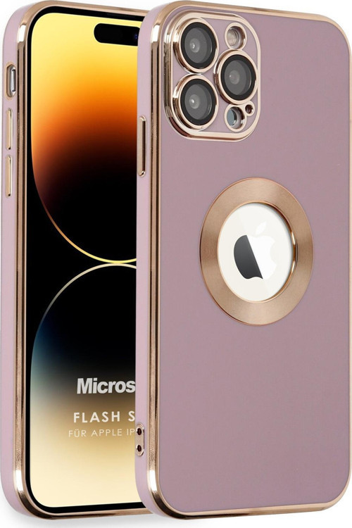 Apple iPhone 14 Pro Kılıf Flash Stamp Pembe
