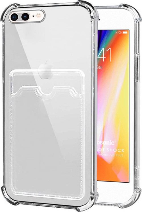 Apple iPhone 7 Plus Card Slot Shock Kılıf Şeffaf