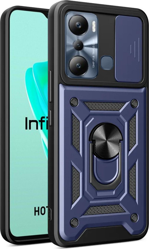 Infinix Hot 20i Kılıf Impact Resistant Lacivert