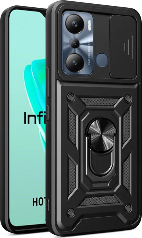Infinix Hot 20i Kılıf Impact Resistant Siyah