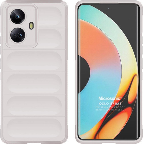 Realme 10 Pro Plus 5G Kılıf Oslo Prime Beyaz