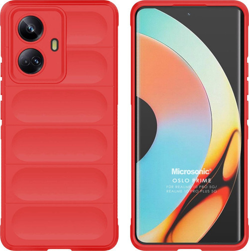 Realme 10 Pro Plus 5G Kılıf Oslo Prime Kırmızı