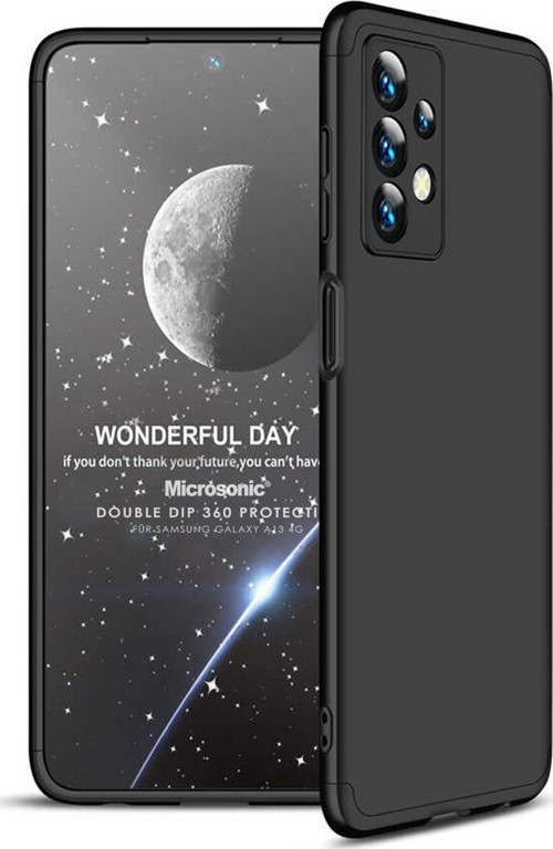 Samsung Galaxy A13 4G Kılıf Double Dip 360 Protective Siyah