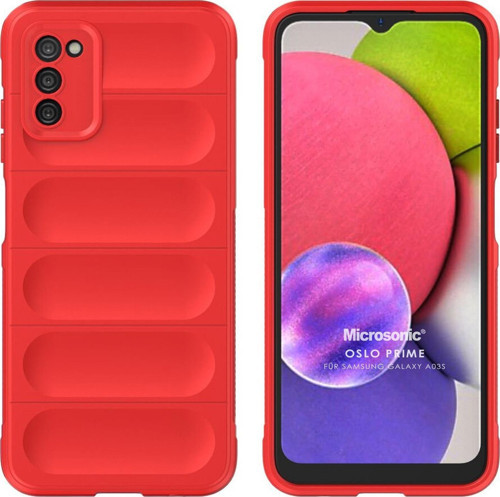 Samsung Galaxy A03s Kılıf Oslo Prime Kırmızı
