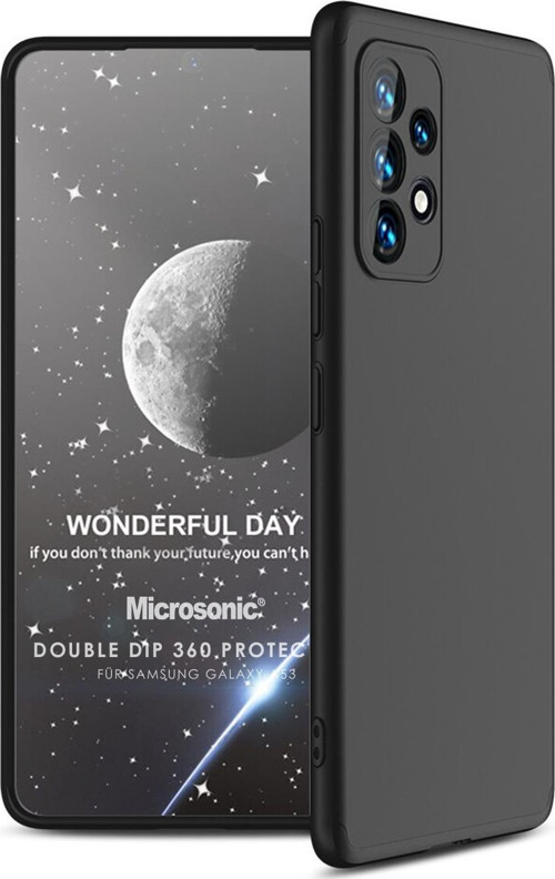 Samsung Galaxy A53 5G Kılıf Double Dip 360 Protective Siyah
