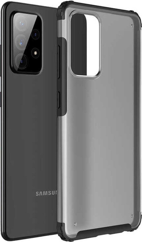 Samsung Galaxy A52 Kılıf Frosted Frame Siyah