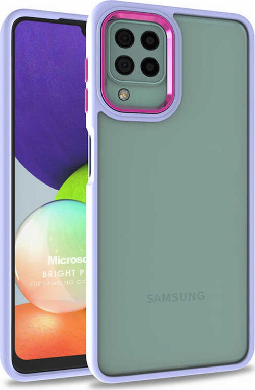 Samsung Galaxy M12 Kılıf Bright Planet Lila