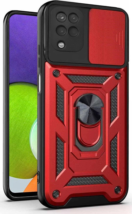 Samsung Galaxy M32 4G Kılıf Impact Resistant Kırmızı