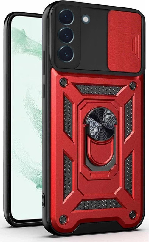 Samsung Galaxy S21 FE Kılıf Impact Resistant Kırmızı