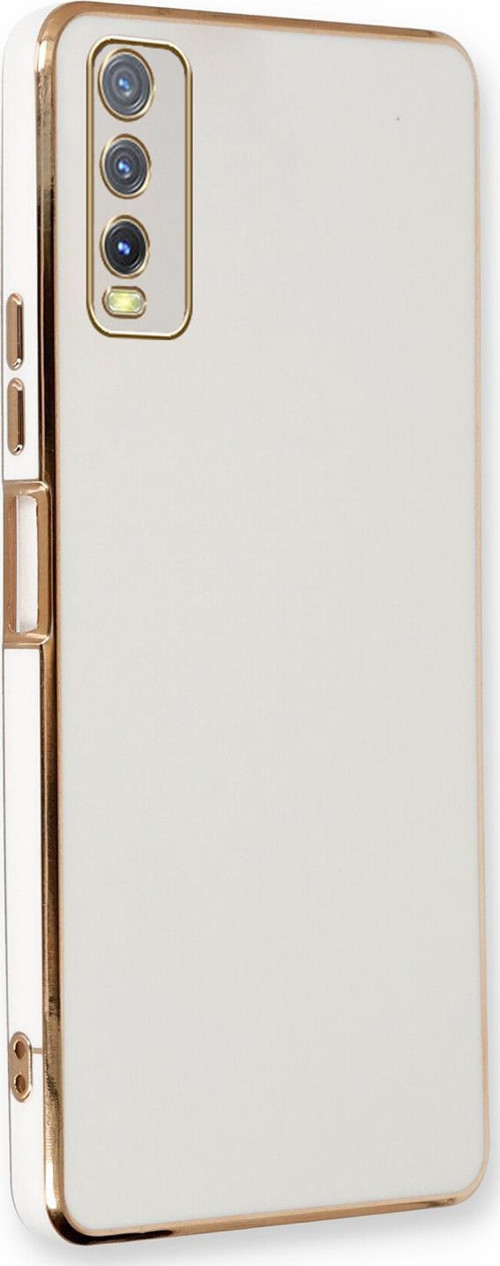 Vivo Y11s Kılıf Olive Plated Beyaz