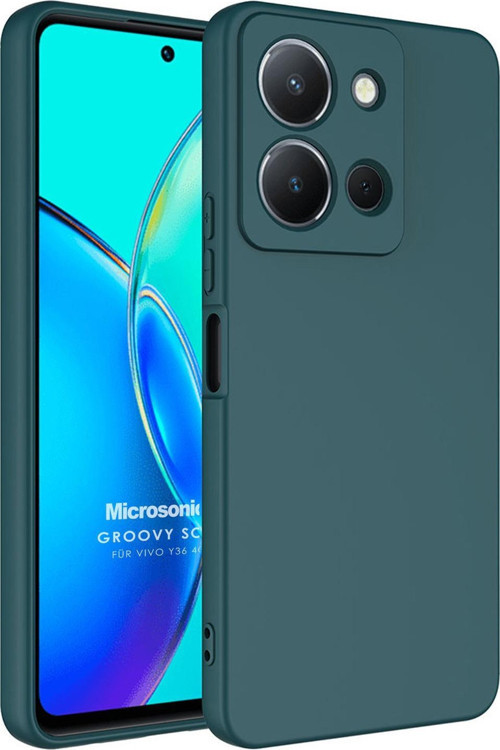 Vivo Y36 Kılıf Groovy Soft Koyu Yeşil