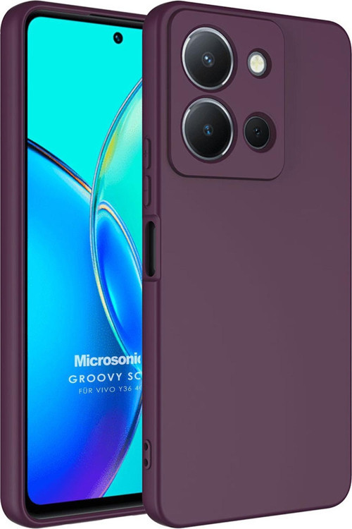Vivo Y36 Kılıf Groovy Soft Mor