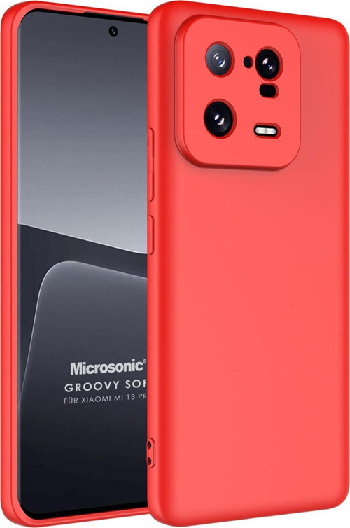 Xiaomi Mi 13 Pro Kılıf Groovy Soft Kırmızı
