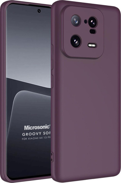 Xiaomi Mi 13 Pro Kılıf Groovy Soft Mor