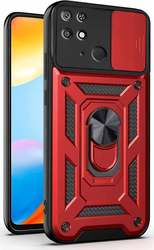 Xiaomi Poco C40 Kılıf Impact Resistant Kırmızı