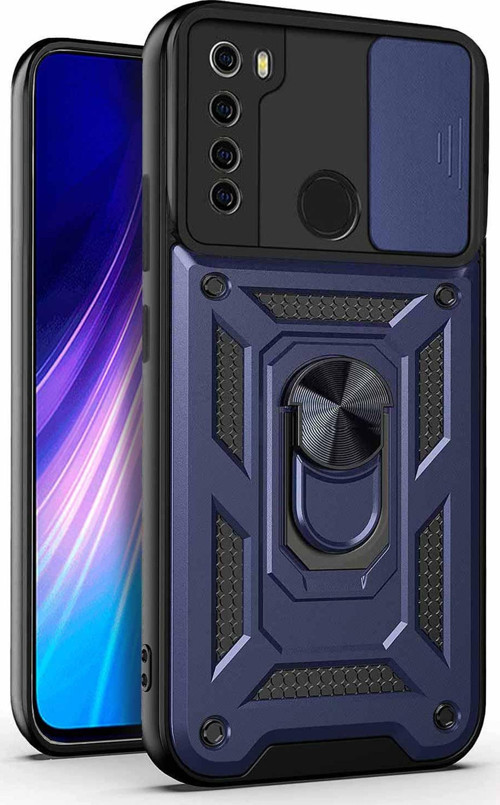 Xiaomi Redmi Note 8 Kılıf Impact Resistant Lacivert