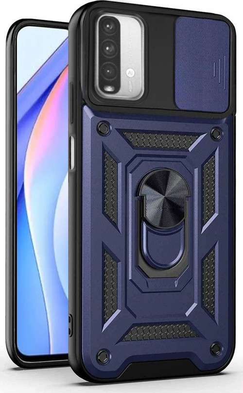 Xiaomi Redmi Note 9 4G Kılıf Impact Resistant Lacivert