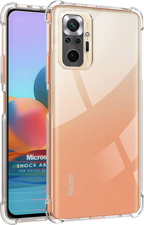 Xiaomi Redmi Note 10 Pro Max Kılıf Shock Absorbing Şeffaf