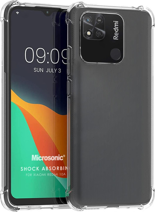 Xiaomi Redmi 10A Kılıf Shock Absorbing Şeffaf