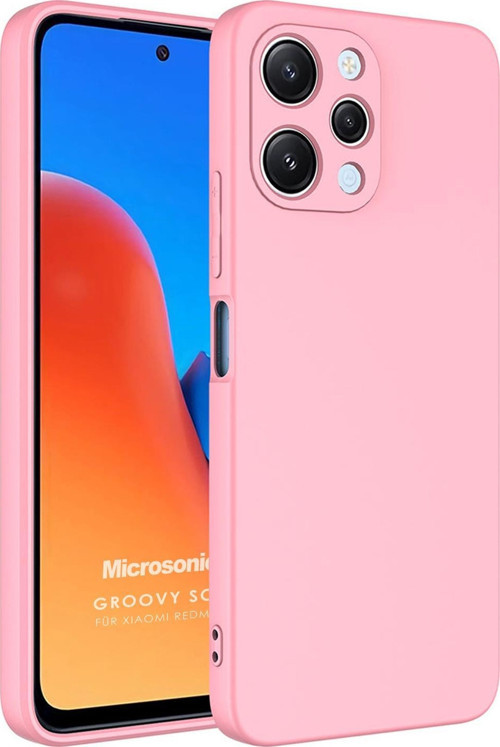 Xiaomi Redmi 12 Kılıf Groovy Soft Pembe