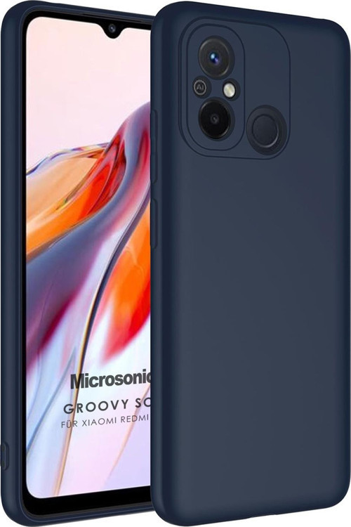 Xiaomi Redmi 12C Kılıf Groovy Soft Lacivert
