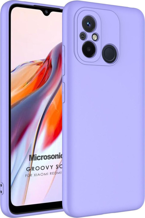 Xiaomi Redmi 12C Kılıf Groovy Soft Lila