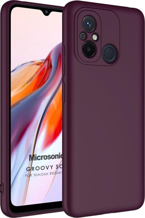 Xiaomi Redmi 12C Kılıf Groovy Soft Mor