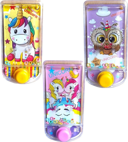 Oyuncak Unicorn Temalı Suda Halka Geçirme Oyunu Su Atarisi Unikorn Temalı 14X7Cm.