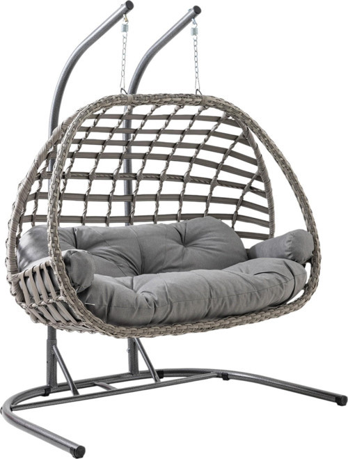 Oylat Çiftli Rattan Bahçe Salıncağı | Balkon Salıncağı
