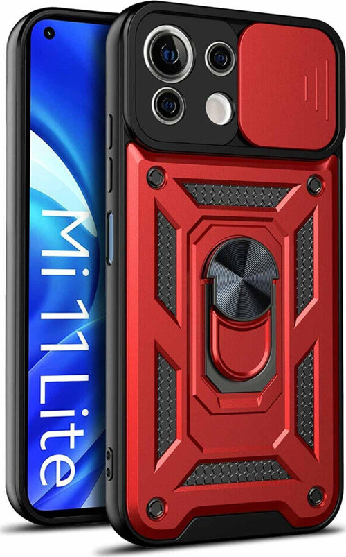 Xiaomi Mi 11 Lite Kılıf Impact Resistant Kırmızı