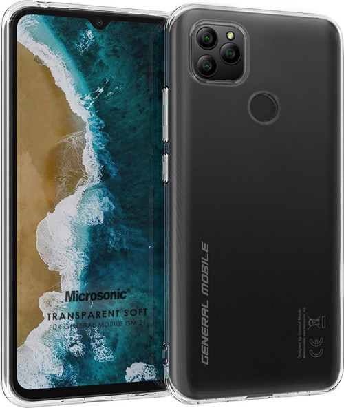 General Mobile GM 21 Kılıf Transparent Soft Beyaz