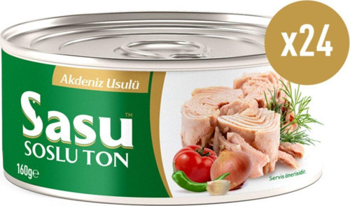 Akdeniz Usulü Ton Balığı 1 Koli 24x160 Gr Bütün Dilim