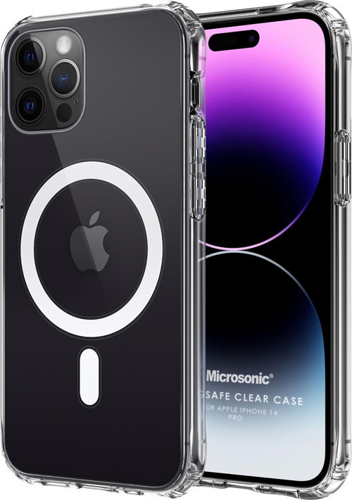Apple iPhone 14 Pro Kılıf MagSafe Clear Soft Şeffaf