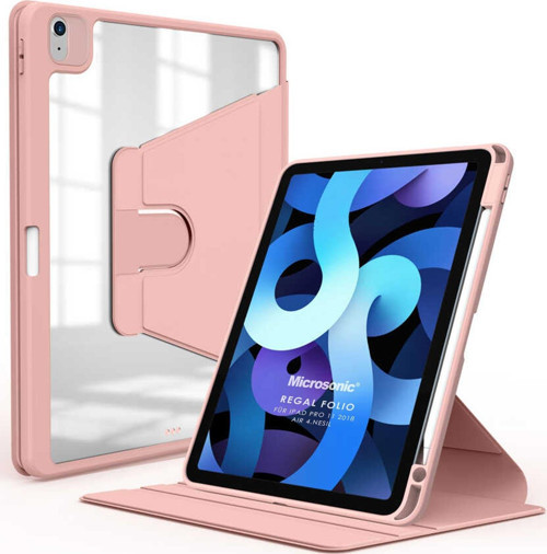 Apple iPad Air 5.Nesil 2022 Kılıf (A2588-A2589-A2591) Regal Folio Pembe