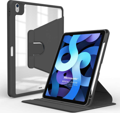 Apple iPad Air 4. Nesil Kılıf (A2316-A2324-A2325-A2072) Regal Folio Siyah