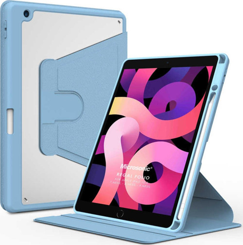 Apple iPad 10.2'' 7. Nesil Kılıf (A2197-A2200-A2198) Regal Folio Mavi