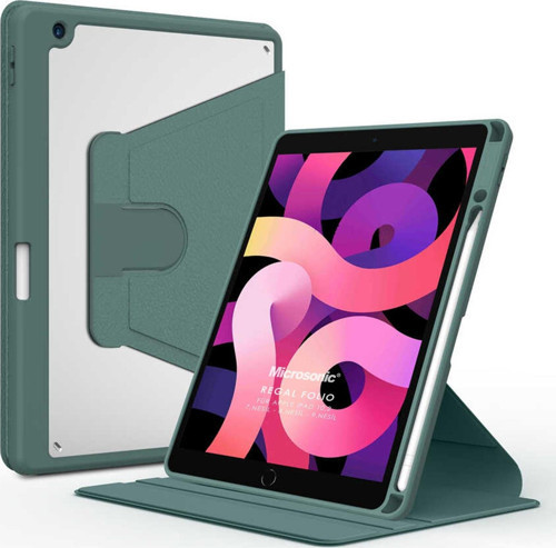 Apple iPad 10.2'' 7. Nesil Kılıf (A2197-A2200-A2198) Regal Folio Koyu Yeşil