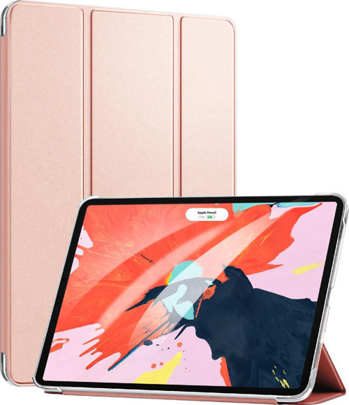 Apple iPad Pro 11'' 2021 3. Nesil Kılıf (A2377-A2459-A2301-A2460) Smart Case ve Arka Kapak Rose Gold