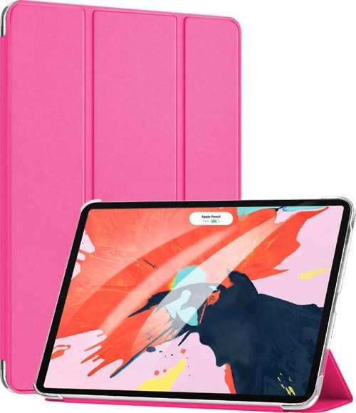 Apple iPad Pro 11'' 2021 3. Nesil Kılıf (A2377-A2459-A2301-A2460) Smart Case ve Arka Kapak Pembe