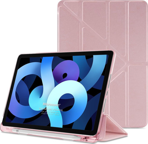 Apple iPad Air 4. Nesil Kılıf (A2316-A2324-A2325-A2072) Origami Pencil Rose Gold