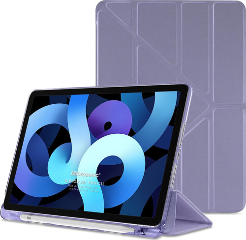 Apple iPad Air 4. Nesil Kılıf (A2316-A2324-A2325-A2072) Origami Pencil Lila