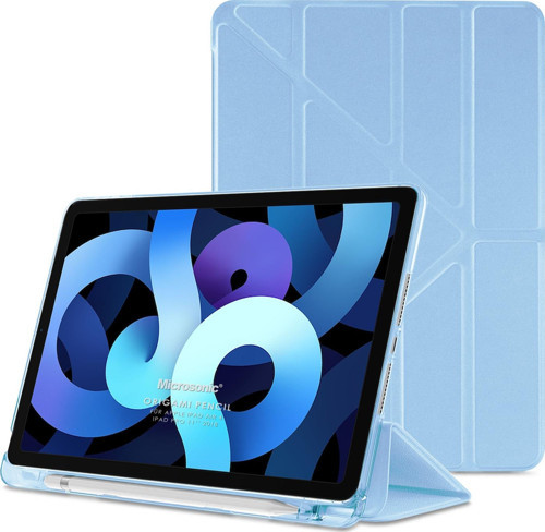 Apple iPad Air 4. Nesil Kılıf (A2316-A2324-A2325-A2072) Origami Pencil Mavi