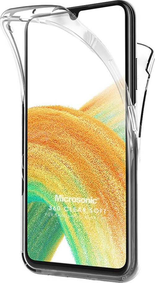 Samsung Galaxy A33 5G Kılıf 6 Tarafı Tam Full Koruma 360 Clear Soft Şeffaf