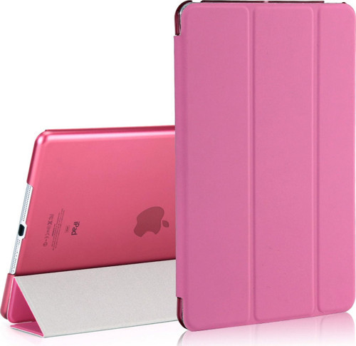 Apple iPad 9.7 2017 (A1822-A1823) Smart Case ve arka Kılıf Pembe