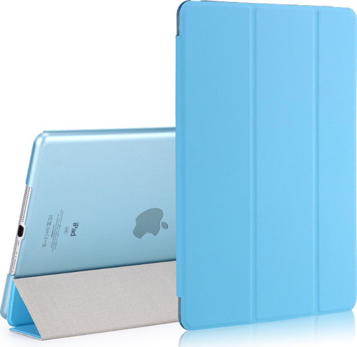 Apple iPad 9.7 2017 (A1822-A1823) Smart Case ve arka Kılıf Mavi