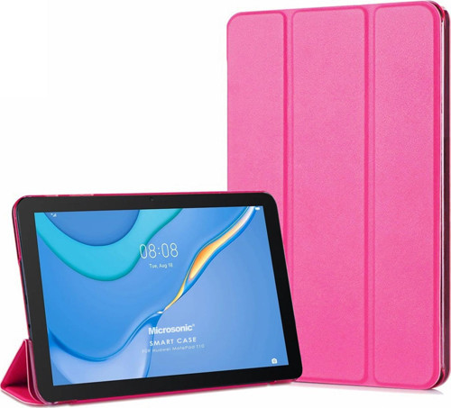 Huawei MatePad SE Kılıf Slim Translucent Back Smart Cover Pembe